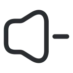 Volume Low SVG Icon